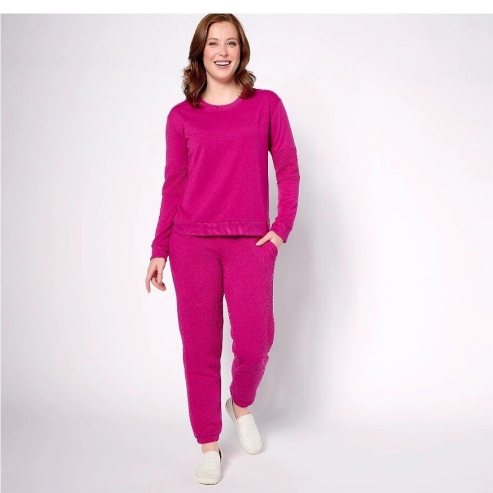 Muk Luks Pink Pajama Set